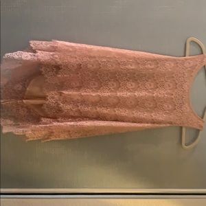 Buffalo - high/low pink lace blouse